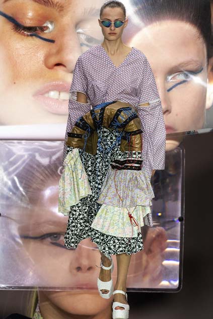 Matty Bovan backstage, Spring 2020, London, September 2019